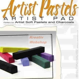 Művészpapír, vázlattömb - Artist Pastels, 180gr, 5 féle meleg színárnyalatban