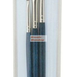 Ecsetkészlet - Nyest - 2, 4, 6 - Visszazárható cipzáras tartóban