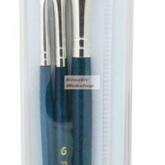 Ecsetkészlet - Nyest - 2, 6, 10 - Visszazárható cipzáras tartóban