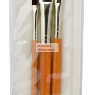 Ecsetkészlet - Camel, lapos - 3 darabos