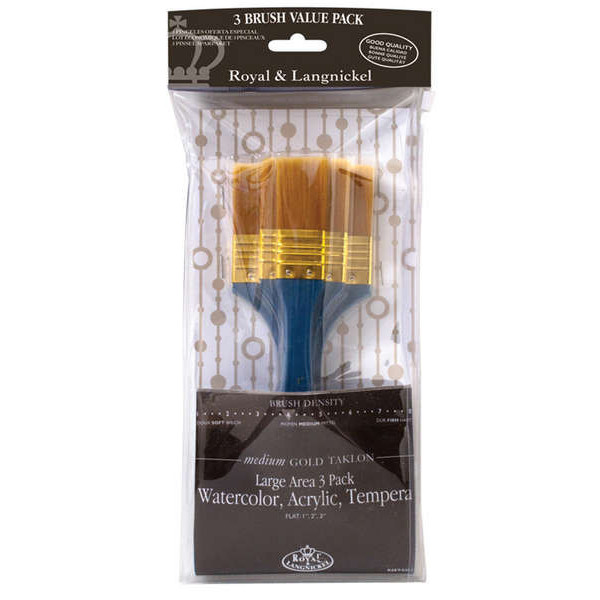 Széles alapozó ecset készlet - Gold Taklon - Extra minőség