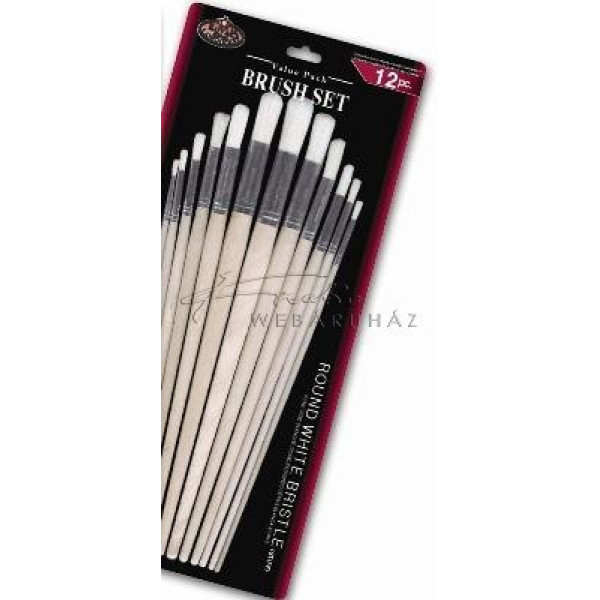 Sörte ecset készlet, 12 db-os, kerek - Royal