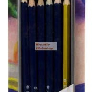 Fémdobozos színesceruza készlet, aranyceruza, gyurmaradír, hegyező - Royal 8db-os