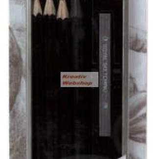 Fémdobozos grafit ceruzakészlet Royal - 6 db