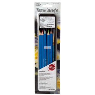 Akvarellceruzák készlet, fémdobozos - Royal - 8 db