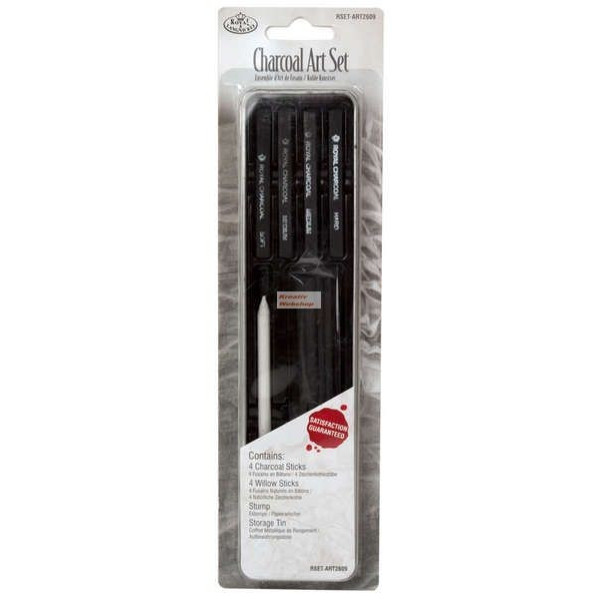 Szénrajz mini készlet - fém dobozban - Royal - 12db