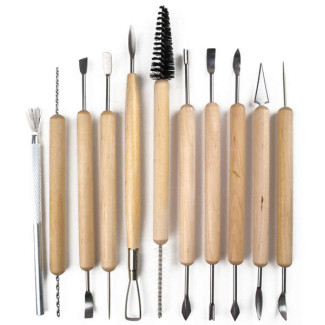 Formázó szerszám készlet - Royal & Langnickel - 11x2 db-os készlet - agyagozáshoz, kerámiához