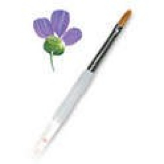 Ecset, Soft Grip vegyes szintetikus és természetes szőrű ecset - Macskanyelv alakú, 2-es méret Ecset, Soft Grip vegyes szintetikus és természetes szőrű ecset - Macskanyelv alakú, 2-es méret