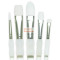 Ecsetkészlet - White taklon válogatás vegyesen - Soft Grip - 5db-os készlet