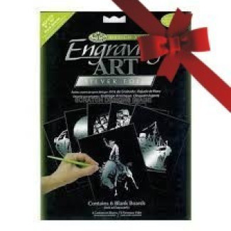 Karcfólia, ezüst 6 db-os - 27x35 cm