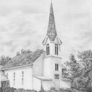 Rajztanítás - Skiccelő készlet kellékekkel - 23x30 cm - Templom