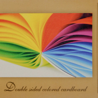 GOLD Színes kartontömb, 190gr, ragasztott füzetben, 8 színű - A3