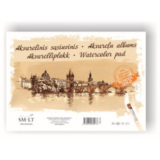 Akvarellfüzet GOLD iskolásoknak (142) A3, 200 gr, 10 lap