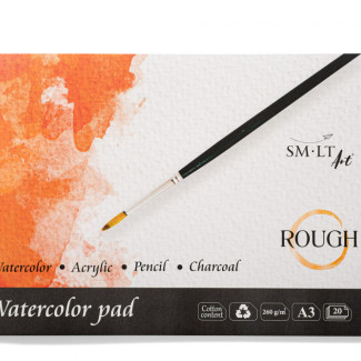 Akvarelltömb - SMLT Watercolor Rough 260gr, 20 lapos művésztömb - Érdes felületű, A3