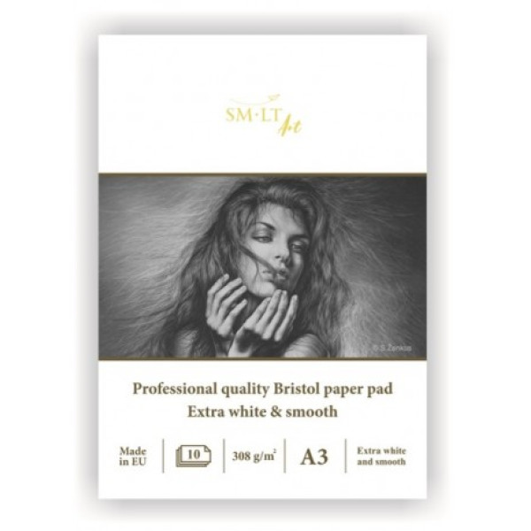 SMLTArt Pofessional Bristol Rajztömb 308g 10 lapos A3