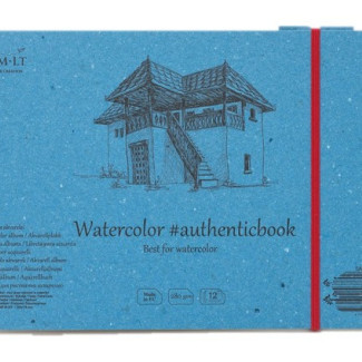 Akvarell festőtömb - SMLT Watercolor Authenticbook 280gr, 12 lapos, 17,6x24,5cm