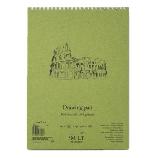 Akriltömb - SMLT Drawing Pad - Fehér, 290gr, 20 lapos A5