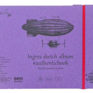 Pasztelltömb - SMLT Sketch authenticbook Ingres, 130gr, 24 lapos, 17,6x24,5cm