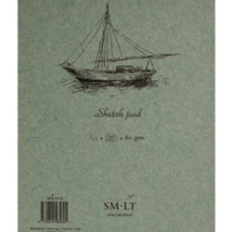 Vázlattömb - SMLT Sketch Pad - Fehér, 90gr, 70 lapos A5