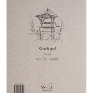 Vázlattömb - SMLT Sketch Pad - Natúr, 100 gr 70 lapos A5