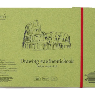 Akril festőtömb - SMLT Acrylic Authenticbook 290gr, 8 lapos, 17,6x24,5cm