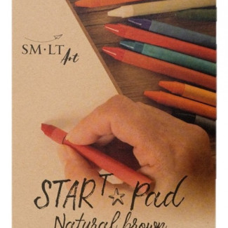 Vázlattömb - SMLT Start Pad - Natúr barna, 125 gr, 20 lapos A5 - Kifutó termék