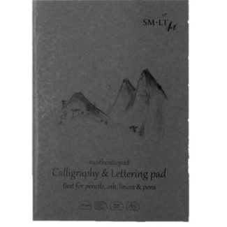 Kalligráfiatömb - SMLT Calligraphy - Lettering Pad, 100g, 50 lapos, A5