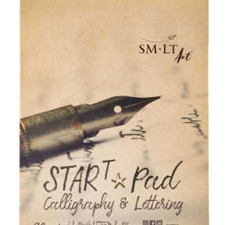 Kalligráfia tömb, Vonalazott - SMLT Start Pad, Calligraphia & Lettering, 90gr 30 lapos A5
