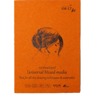 Vázlat- és festőtömb - SMLT Drawing authenticpad - Mixed Media, 200gr, 40 lapos, A5 Vázlat- és festőtömb - SMLT Drawing authenticpad - Mixed Media, 200gr, 40 lapos, A5