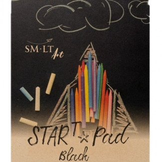 Pasztelltömb - SMLT START PAD Fekete, 120gr, 20 lapos A5