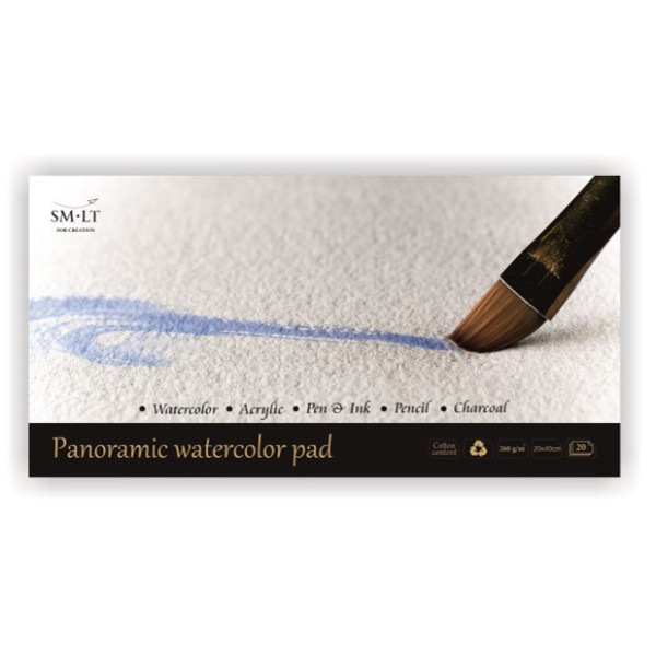 Akvarelltömb - SMLT Watercolor 260gr, 20 lapos művésztömb - Melegen préselt - A4 Akvarelltömb - SMLT Watercolor 260gr, 20 lapos művésztömb - Melegen préselt - A4