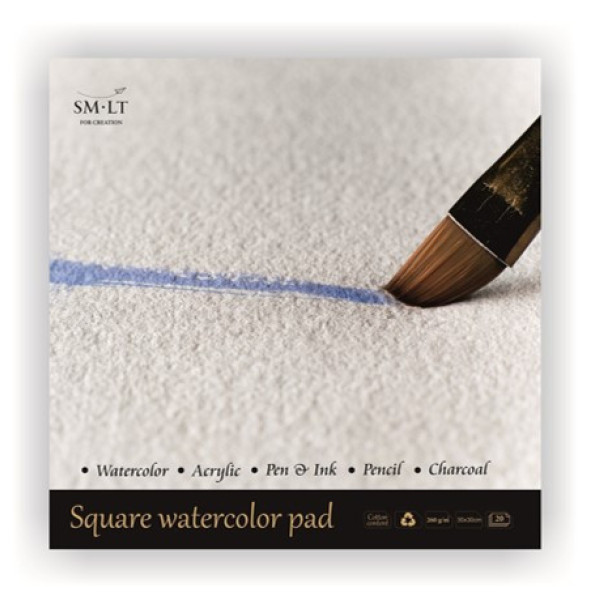Akvarelltömb - SMLT Watercolor 260gr, 20 lapos művésztömb - Melegen préselt - A4 Akvarelltömb - SMLT Watercolor 260gr, 20 lapos művésztömb - Melegen préselt - A4