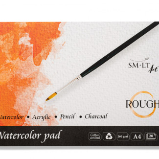 Akvarelltömb - SMLT Watercolor Rough 260gr, 20 lapos művésztömb - Érdes felületű, A4