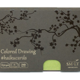 Színes kártyák dobozban - SMLT Mixed colors haikucards - 630gr, 11 lapos, 14,7x10,6cm