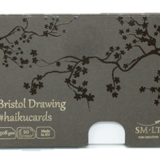 Bristol vázlatkártyák dobozban - SMLT Bristol haikucards - 308gr, 20 lapos, 14,7x10,6cm