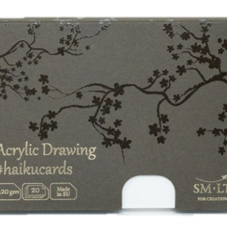 Akril festőkártyák dobozban - SMLT Acrylic haikucards - 420gr, 20 lapos, 14,7x10,6cm