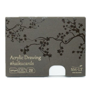 Akril festőkártyák dobozban - SMLT Acrylic haikucards - 420gr, 20 lapos, 14,7x10,6cm