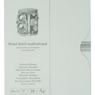 Vázlattömb - SMLT Bristol Authentic, mappában - 185gr, 50 lapos