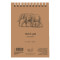 Vázlattömb - SMLT Sketch Pad - Natúr barna, 135 gr, 80 lapos A4