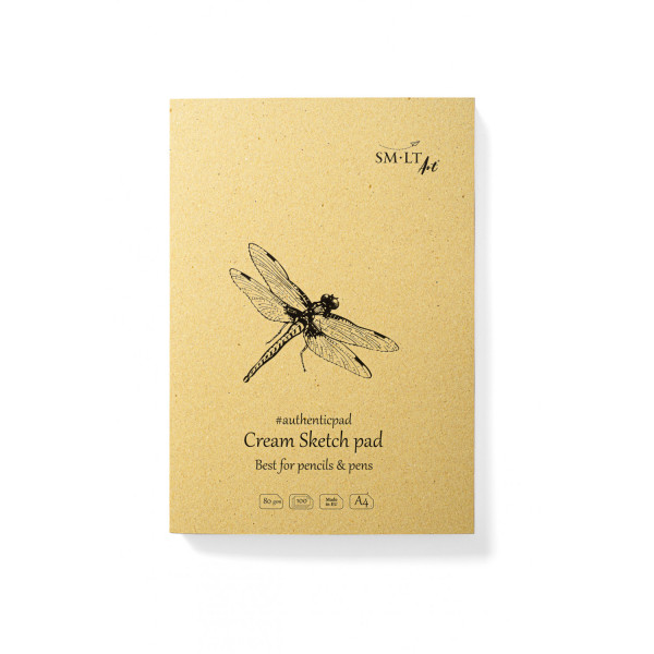 Vázlattömb - SMLT Sketch Pad Cream Authenticpad - Krémszínű, 80gr, 100 lapos A4, ragasztott Vázlattömb - SMLT Sketch Pad Cream Authenticpad - Krémszínű, 80gr, 100 lapos A4, ragasztott