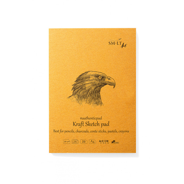Vázlattömb - SMLT Sketch Pad Authenticpad - Kraft 90gr, 60 lapos A4, ragasztott Vázlattömb - SMLT Sketch Pad Authenticpad - Kraft 90gr, 60 lapos A4, ragasztott