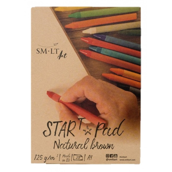 Vázlattömb - SMLT Start Pad - Natúr barna, 120 gr, 20 lapos A4 spirálos Vázlattömb - SMLT Start Pad - Natúr barna, 120 gr, 20 lapos A4 spirálos