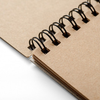 Vázlattömb - SMLT Start Pad - Natúr barna, 120 gr, 20 lapos A4 spirálos