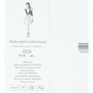 Markertömb mappában - SMLT Marker Sketch Pad 100gr, A4, 50 ív - Megszűnt