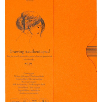 Vázlat- és festőtömb - SMLT Drawing authenticpad mappában - Mixed Media, 200gr, 40 lapos, A/4 Vázlat- és festőtömb - SMLT Drawing authenticpad mappában - Mixed Media, 200gr, 40 lapos, A/4