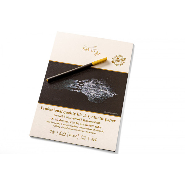 SMLT Szintetikus Rajztömb 155g 10 lapos - Fekete, A4 SMLT Szintetikus Rajztömb 155g 10 lapos - Fekete, A4