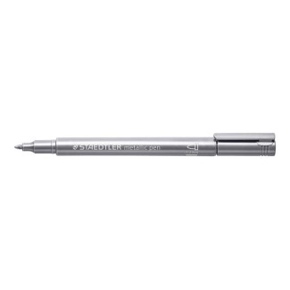 Ezüst Dekormarker, 1-2 mm, kúpos - STAEDTLER 8323 Ezüst