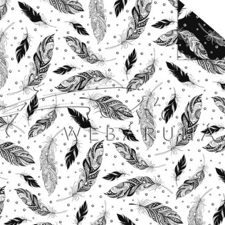 Kétoldalas mintás karton - Madár tollak, Színezhető mintás karton, 29,5x20cm