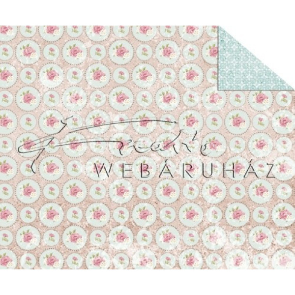 Kétoldalas mintás karton - Apró virágok Karton, 29,5x20cm