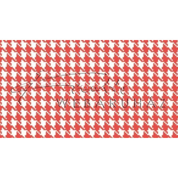 Happy Papír kétoldalas - Piros-fehér, mini pepita kocka mintás karton 29,5x20cm, 1 lap Happy Papír kétoldalas - Piros-fehér, mini pepita kocka mintás karton 29,5x20cm, 1 lap